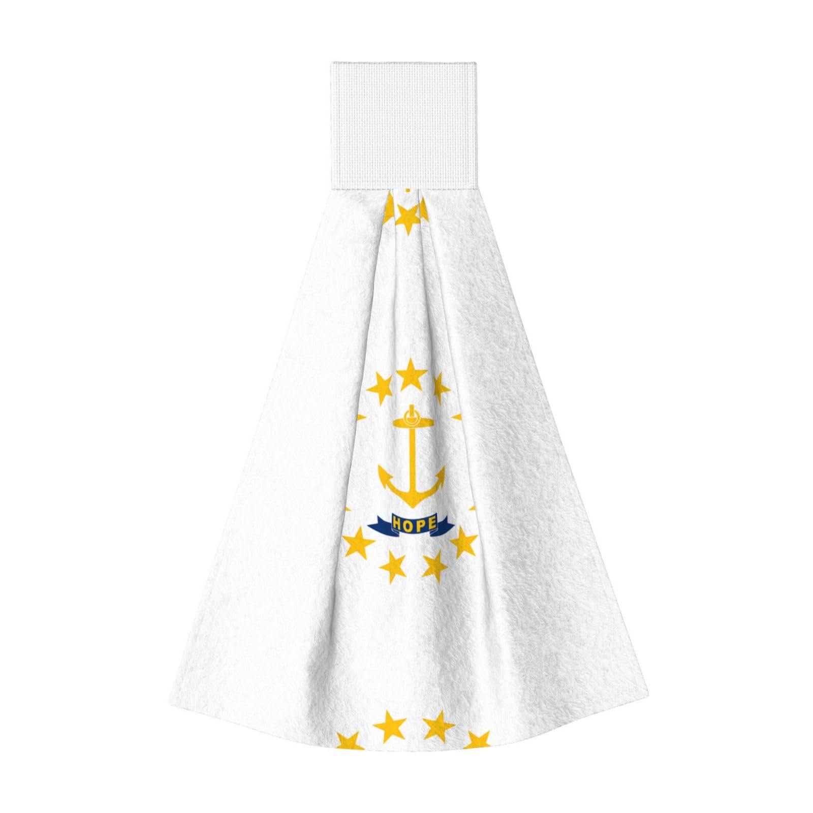 Rhode Island State Flag Highly Absorbent Dish Towels Soft Coral Fleece Wipe