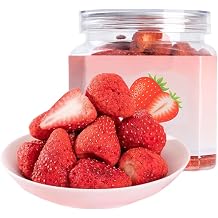 3.17oz90gFreeze Dried Strawberries,Frozen Fruit,Strawberries,No Sugar Added, No Additives,Perfect for Oatmeal, Cereal, Smoothies, Yogurt & Baking Toppings & Snacks