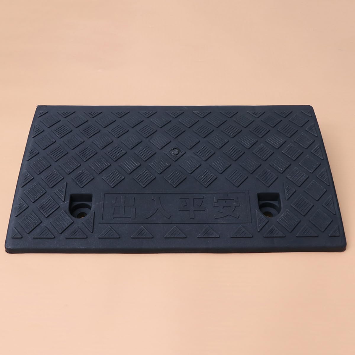 Cabilock Rampa Antideslizante de Plástico para Silla de Ruedas y Coche Absorción de Impactos, Altura 10 Cm, Adecuado para Bordillos y Uso Hogar