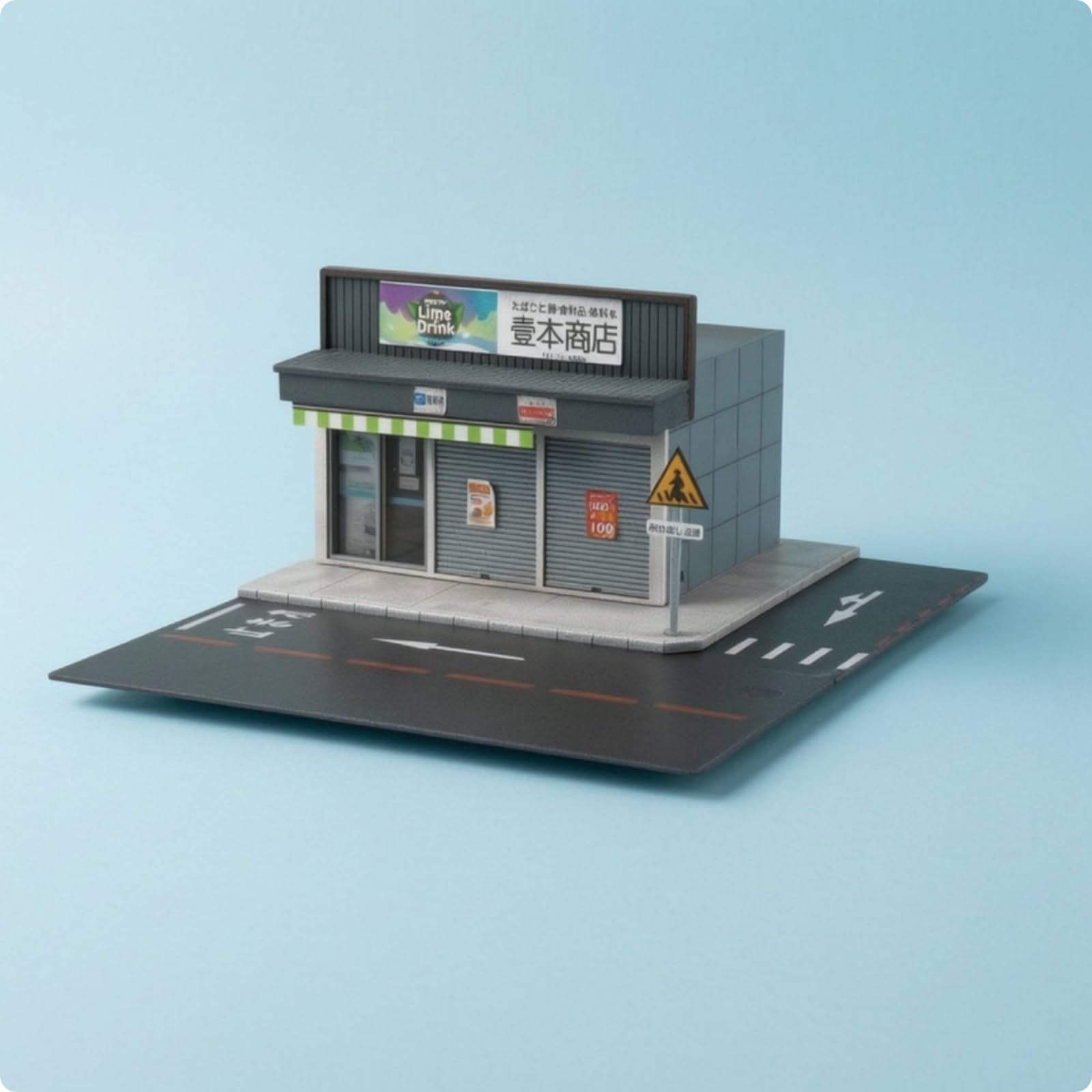 Diorama con Parcheggio da Scrivania Modello di Strada in Miniatura Decorativo Scena Cittadina per Servizi Fotografici, Plastici Ferroviari