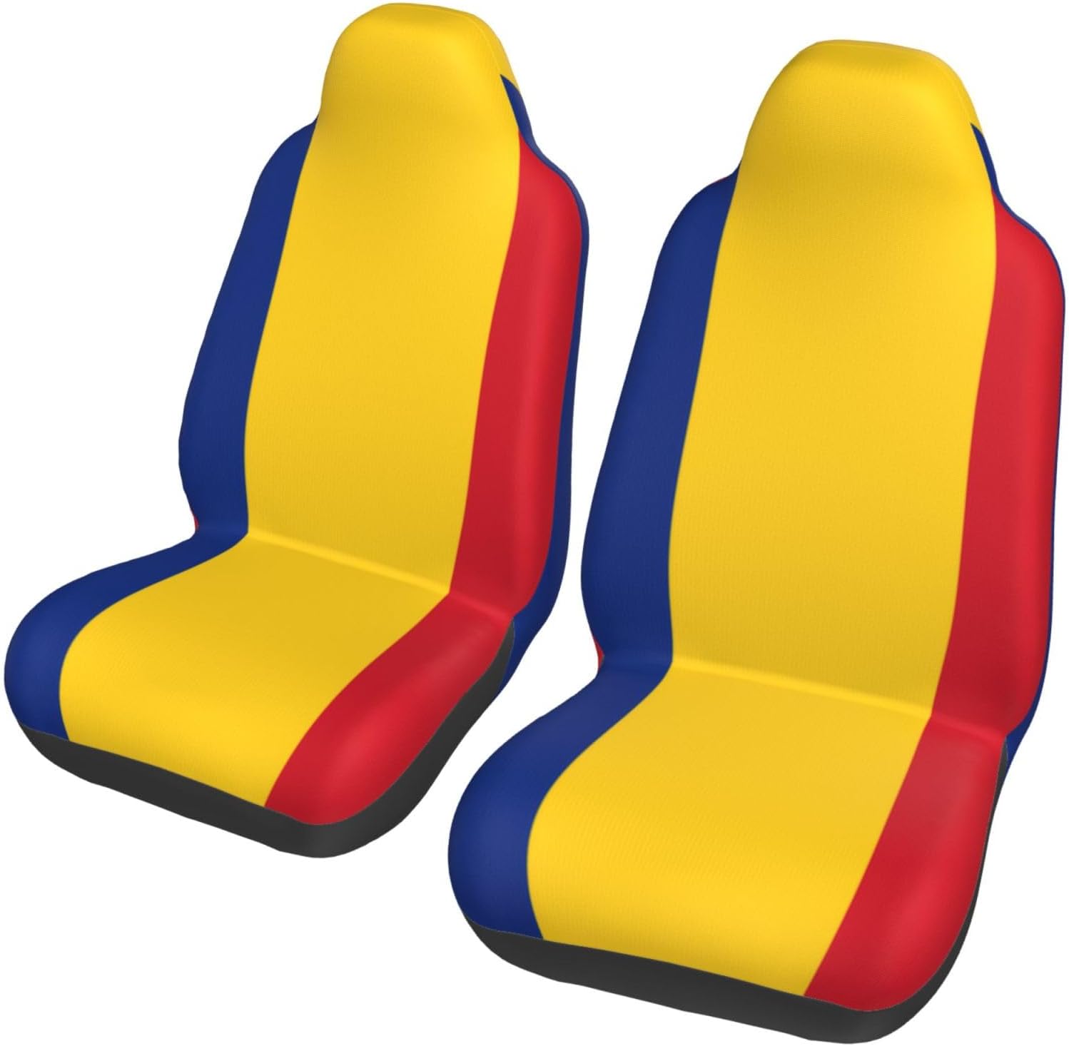 Universal Flag of Romania Printed car seat Covers are Suitable for Most Seats in Trucks, Vans, and Other Similar Vehicles.