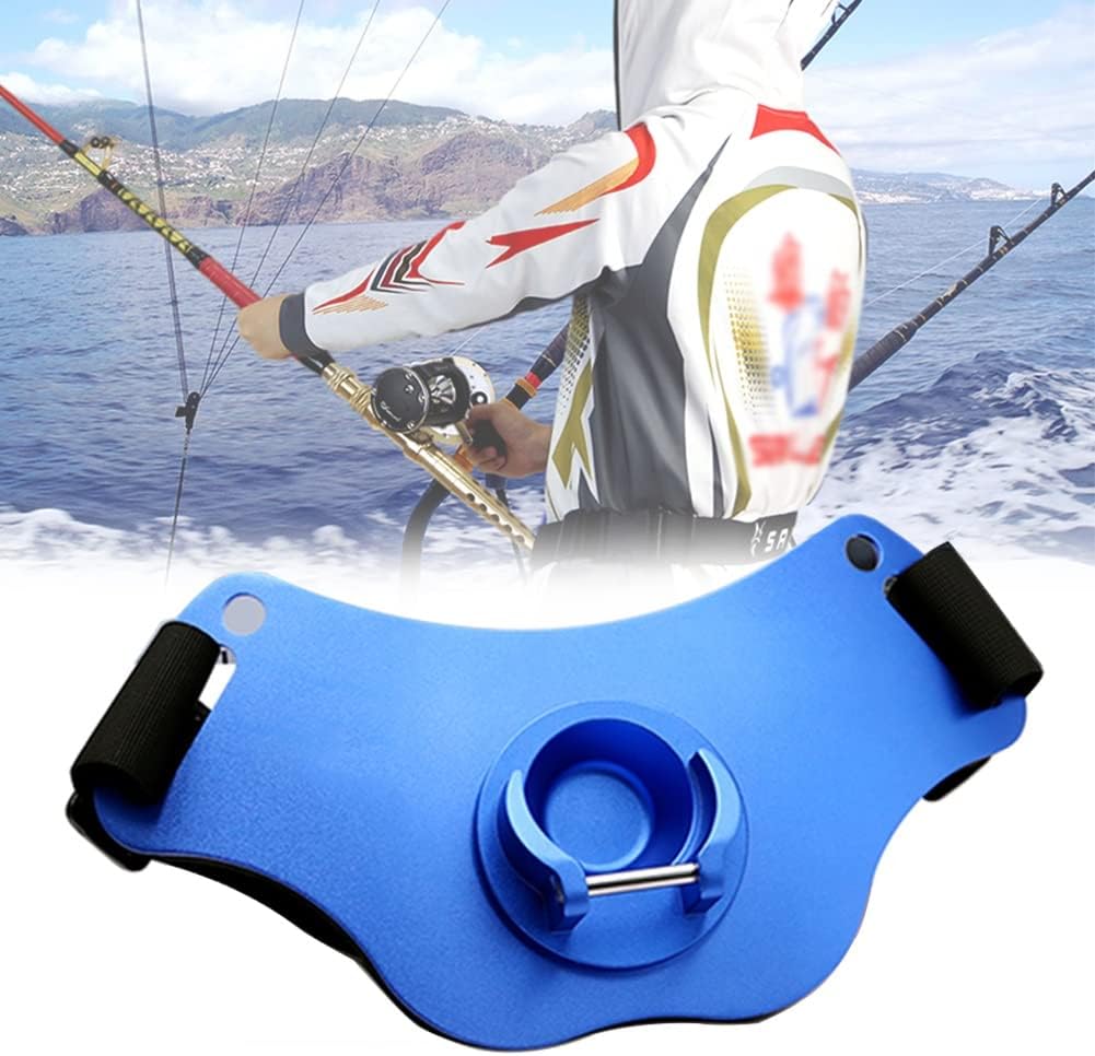 Adjustable Fishing Rod Belt, Lightweight Waist Fishing Rod Holder, Firm Snap Button Resizing, Angling Tools Accessories(Red)