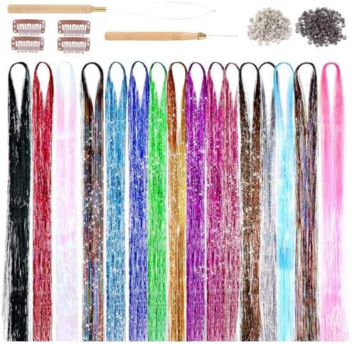 Amazon : Hair Tinsel Kit, Fairy Hair Tinsel with Tools Heat