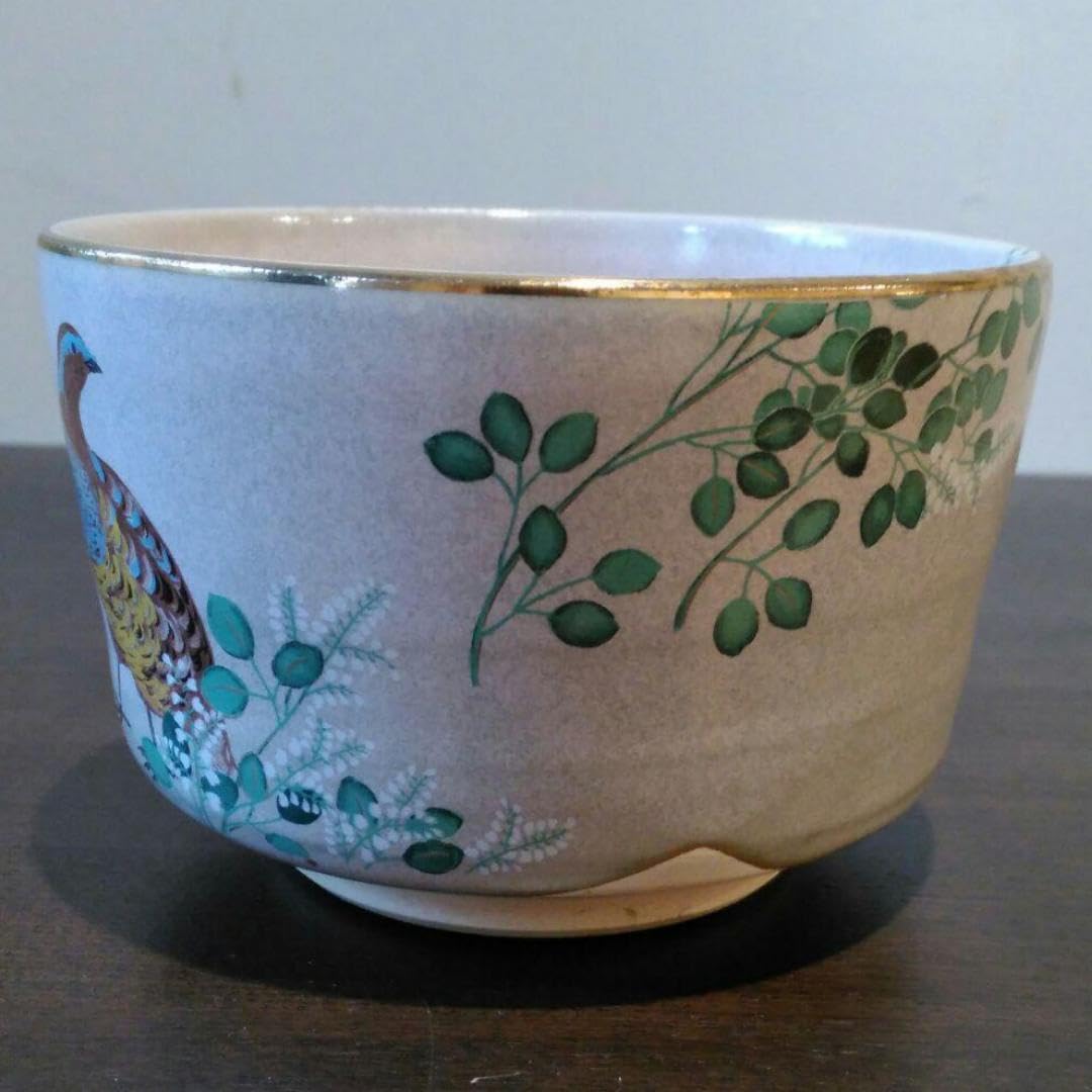 Amazon.co.jp: 山田宴三 作 松平康邦監修 皇居花鳥図 茶碗 九月 萩