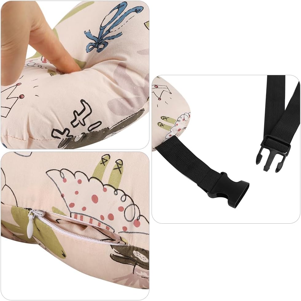 Car Travel Pillow for Kids Adults Soft Neck Pillow Head and Body Support Pillow Breathable Seat Pillow Car Aircraft Travel Pillow Neck Support Pillow Cushion for Long Journey Travel Accessories