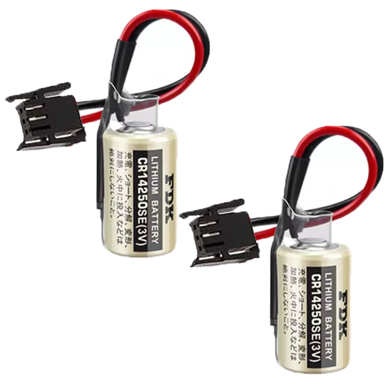 2-Pack for FDK CR14250SE 3V 1/2AA PLC Battery 1000mAh for 1747-BA Backup Power Supply