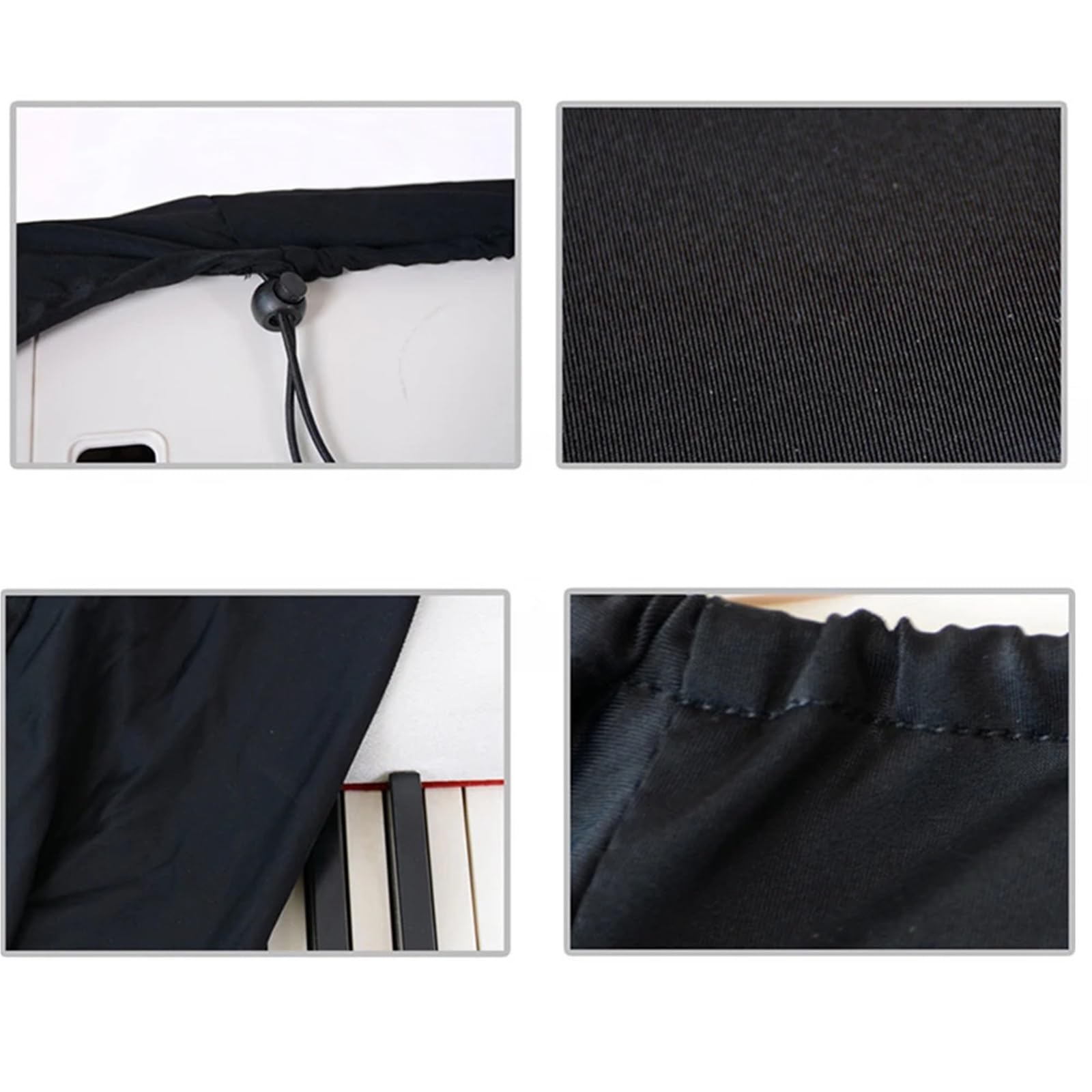 Couverture Pour Piano Housse de protection anti-poussière for piano électrique 88 touches et 61/73/76, tissu élastique extensible for synthétiseur(88 keys)