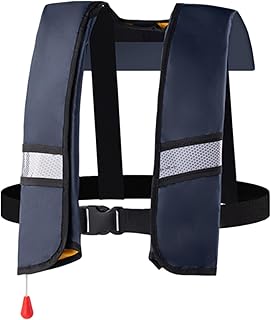 Inflatable Life Jackets for Adults, Automatic Inflation 150N Swim Vest with Reflective Strips & Adjustable Buckle, Portabl...
