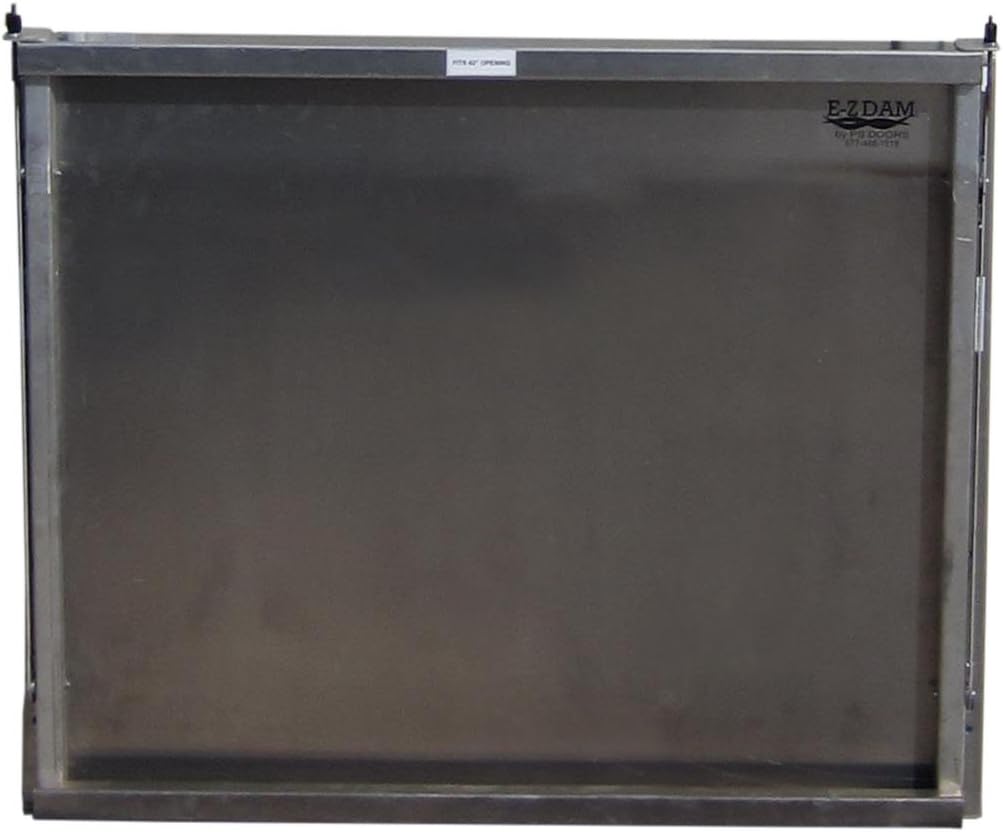 PS Doors EZD-600-42 EzDam Flood Barrier, Protects Opening Up to 42" Wide, Aluminum