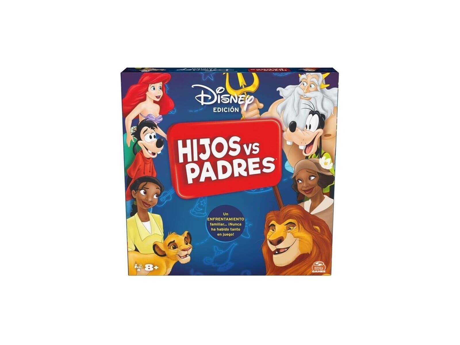 Spin Master Games – Brettspiel Kinder gegen Eltern, Disney-Edition, für die ganze Familie – 6070932 – Geschenk für Kinder ab 8 Jahren +