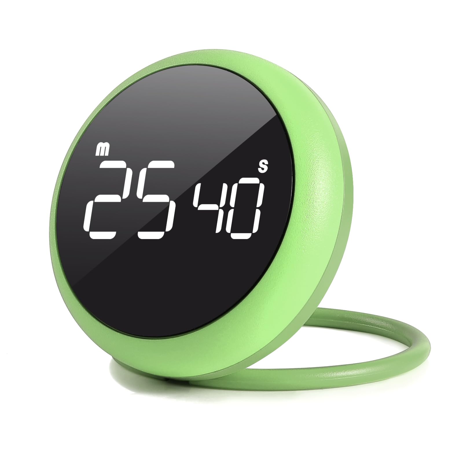 Emerald Quick Que Kitchen Timers, Visual timers Large LED Display Magnetic Countdown Countup Timer for Classroom Cooking Fitness Baking Studying Teaching, Easy for Kids and Seniors (Emerald)