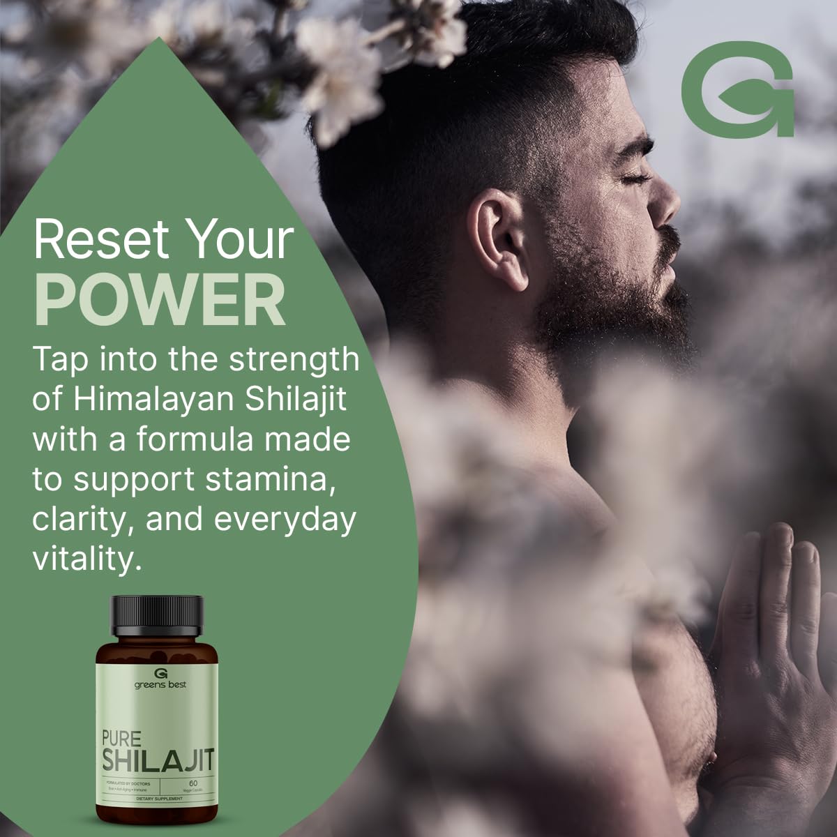 GREEN'S BEST Pure Himalayan Shilajit Capsules – Organic Fulvic Acid Supplement for Energy & Immune Support – Boosts Stamina & Brain Health – Vegan, No Additives — Amazon image 7