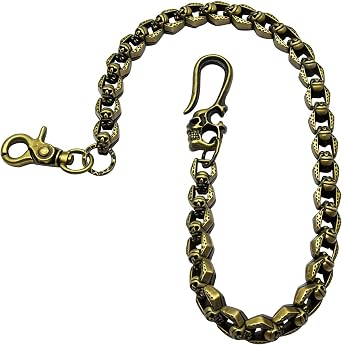 Liangery Retro Skull Pants Chain -20.87inch Metal Wallet Jean Chain for Men Women-Punk Biker Goth Key Chain for Keys