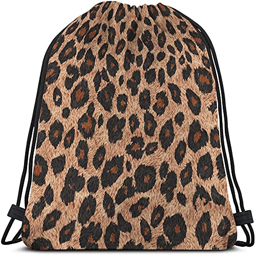 Beabes Leopard Skin Drawstring Bags Backpack Bag Animal Print Beautiful Brown Texture Wild Cheetah Fur Big Cat Sport Gym Sack Drawstring Bag String Bag Yoga Bag for Men Women Boys Girls Beabes Leopard Skin Drawstring Bags Backpack Bag Animal Print Beautiful Brown Texture Wild Cheetah Fur Big Cat Sport Gym Sack Drawstring Bag String Bag Yoga Bag for Men Women Boys Girls
