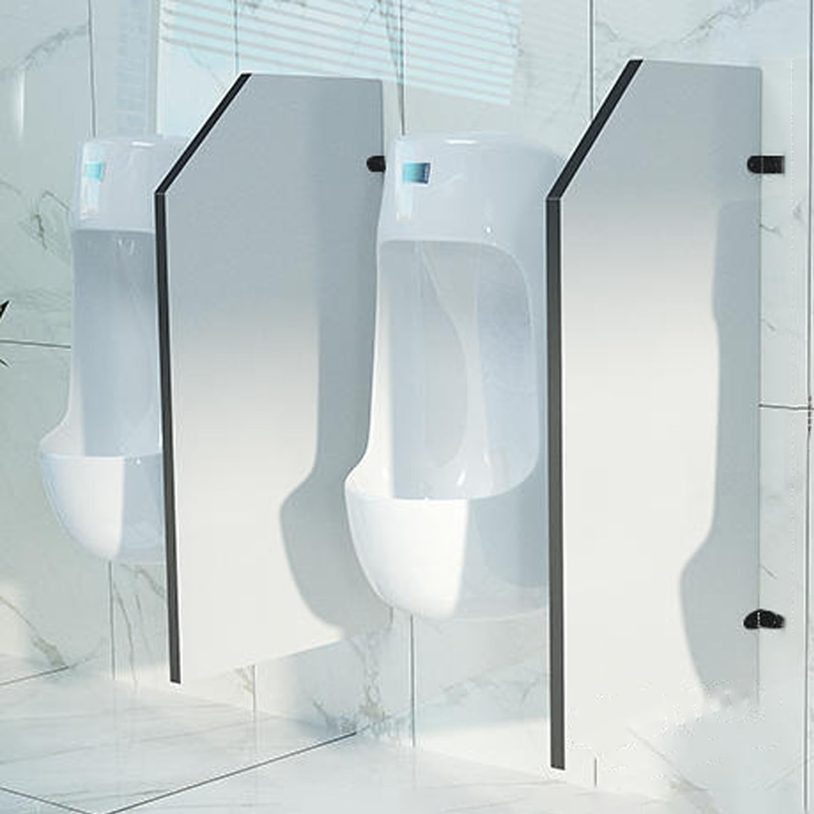 AYCDL Urinal Partition Screen Wall-mounted Urinal Baffle School/kindergarten/shopping Mall/public Place Urinal Partition,Nylon Fittings-2pcs
