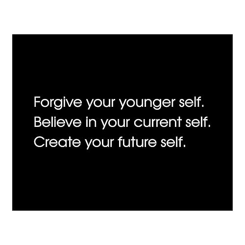 Create Your Future Self - Motivational Quotes Wall Art Sign, Inspirational Black & White Wall Art Decor Print For Modern Home Decor, Office Decor, disponible en Yaxa Venezuela