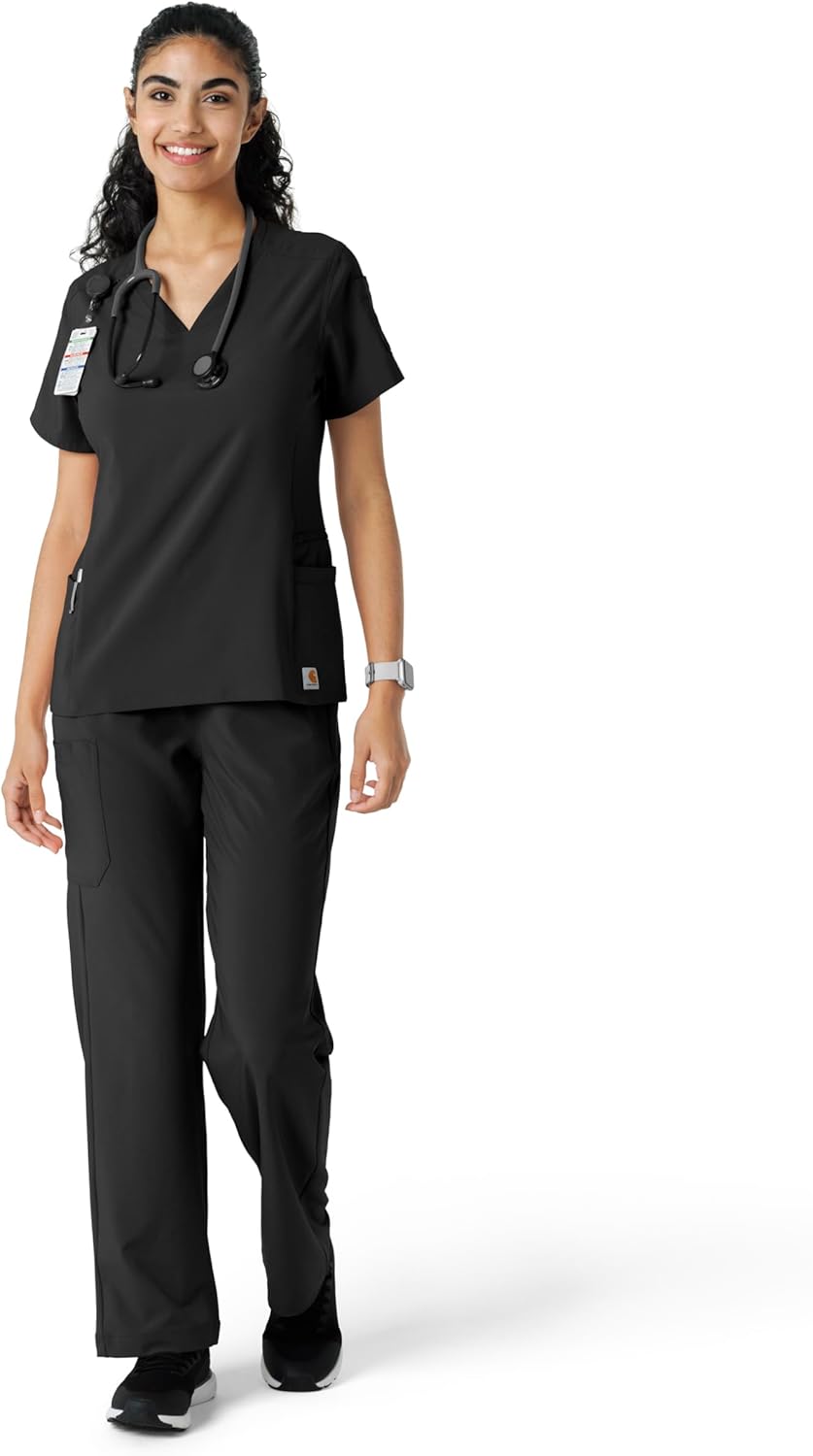 Carhartt Scrubs C13310 Women's Cross-Flex Modern Fit Oversized V-Neck Top