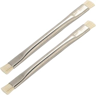 2Pcs Anti Static Brush, Long Handle Lab Cleaning Anti Static ESD Brush for Phone Keyboard Tablet PCB and BGA Repair Soldering