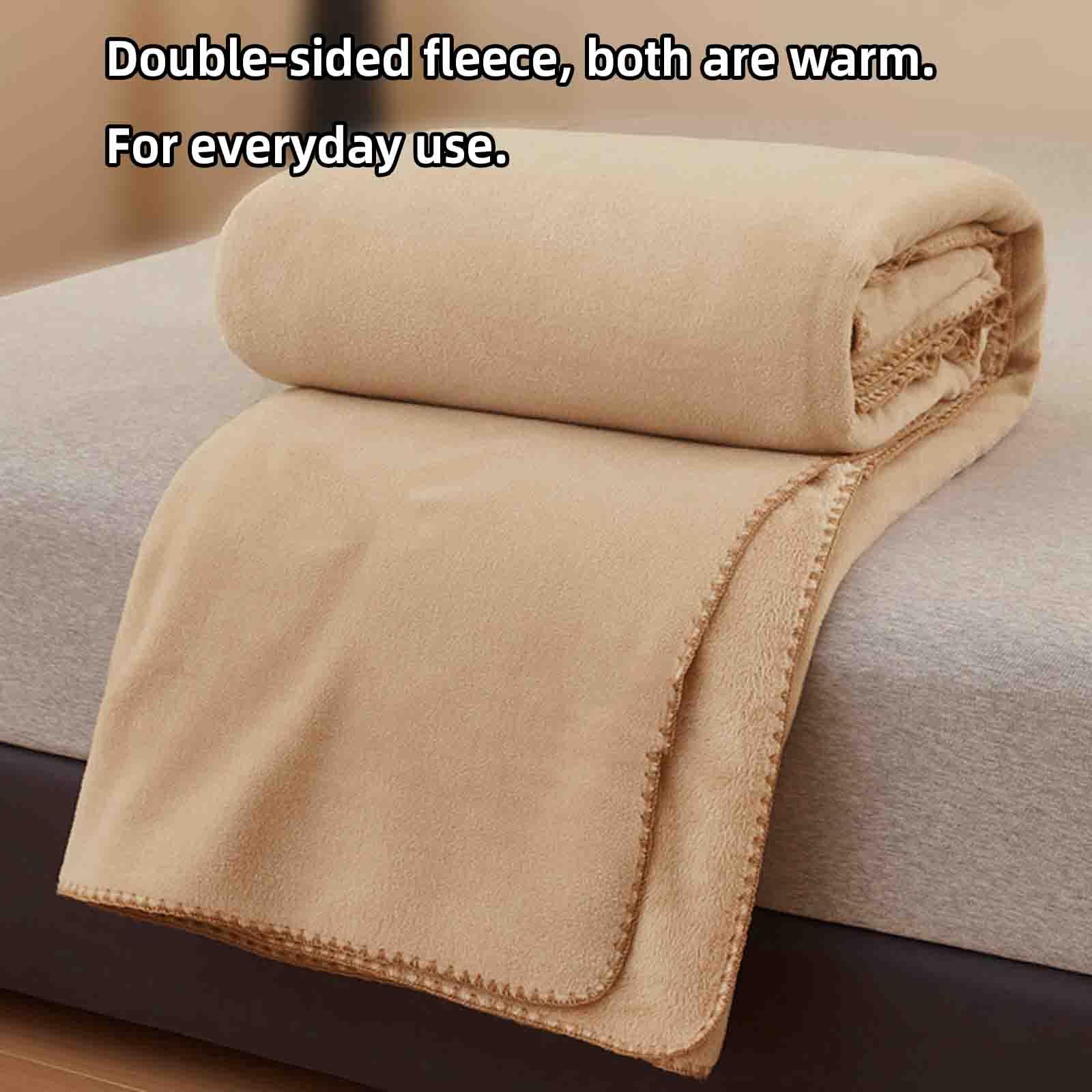 JUSHZ Plaid Matrimoniale Coperta Pile Matrimoniale Plaid Divano Blanket Letto Singolo Primaverile Coperta Termica Leggera Coperta Pile Scaldaletto Copertina Scialle Spesso E Caldo (Gray,180x200cm)