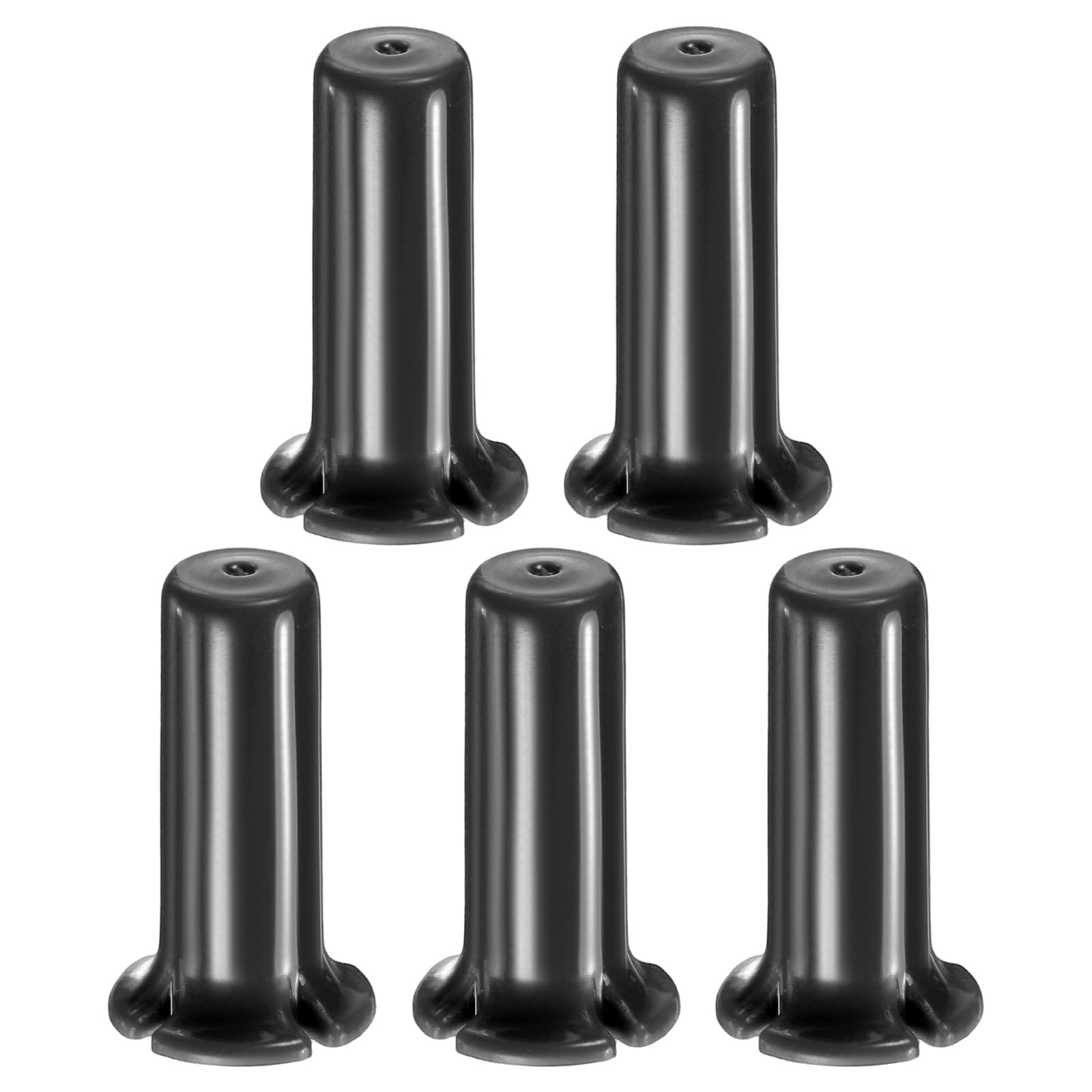 M METERXITY 5-Pack Drip Irrigation End Plugs, 1/2 Inch Push-to-Fit Quick Connect End Cap Fittings for Pipe Tubing/Garden Lawn Drip Irrigation System, Tubing Plug Accessories [Black]