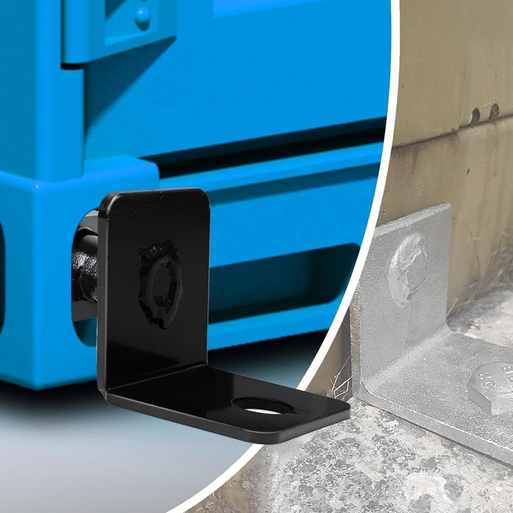 4er-Pack Seecontaineranker, Seitlicher Drehverschluss für Seecontainer, Zur Verankerung auf Fels- oder Betonboden