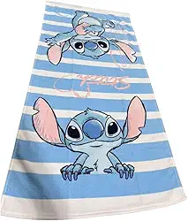 Toalha Aveludada Estampada Stitch 70 cm x 1,40 m