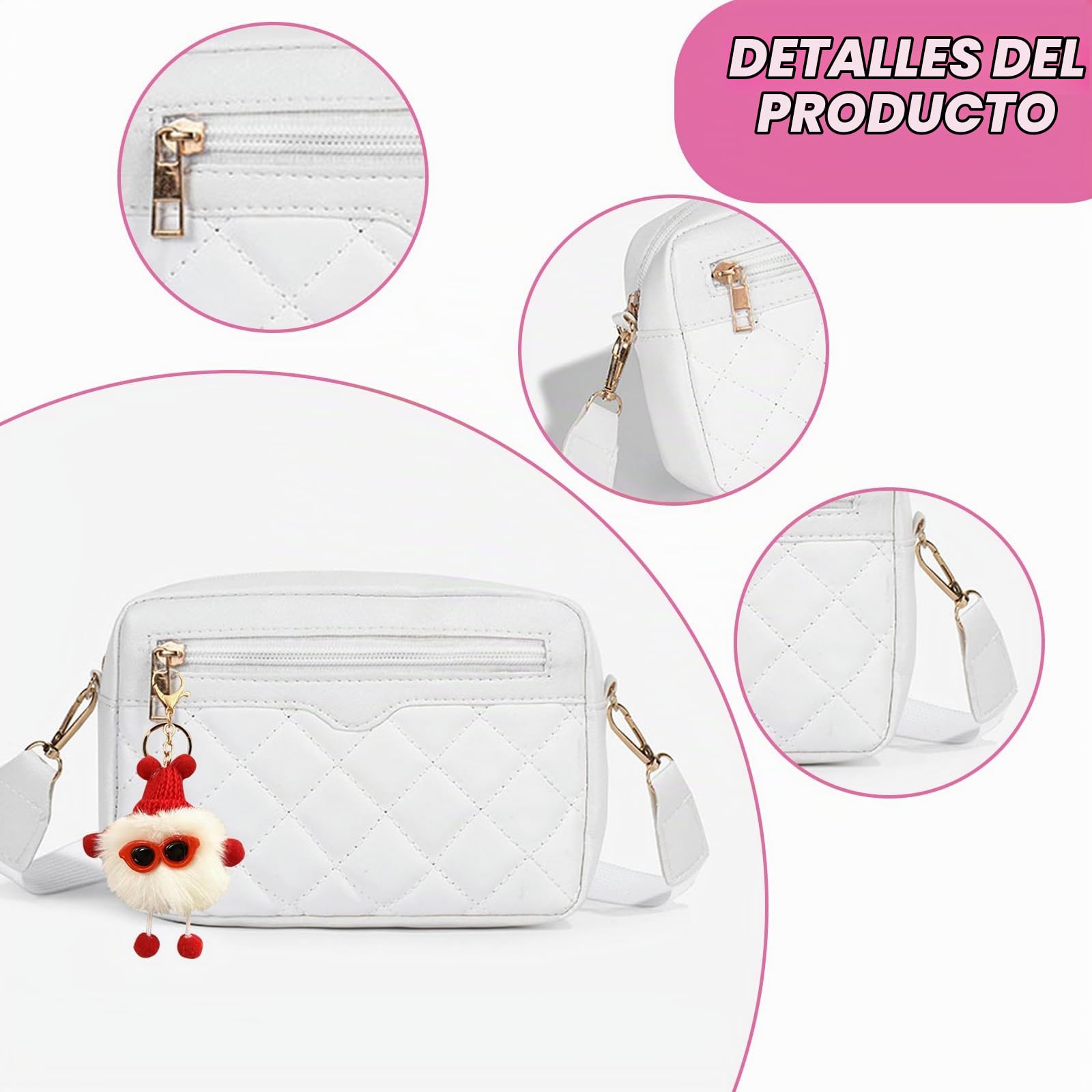 Bolso Bandolera Mujer, Bolso Mujer, Bolsos Cruzados Mujer, Bolsos Bandolera Mujer, Bolso Pequeño Mujer, Bolso Mujer Bandolera para mujer y niña para Compras Viaje,(18 * 13 * 6cm)