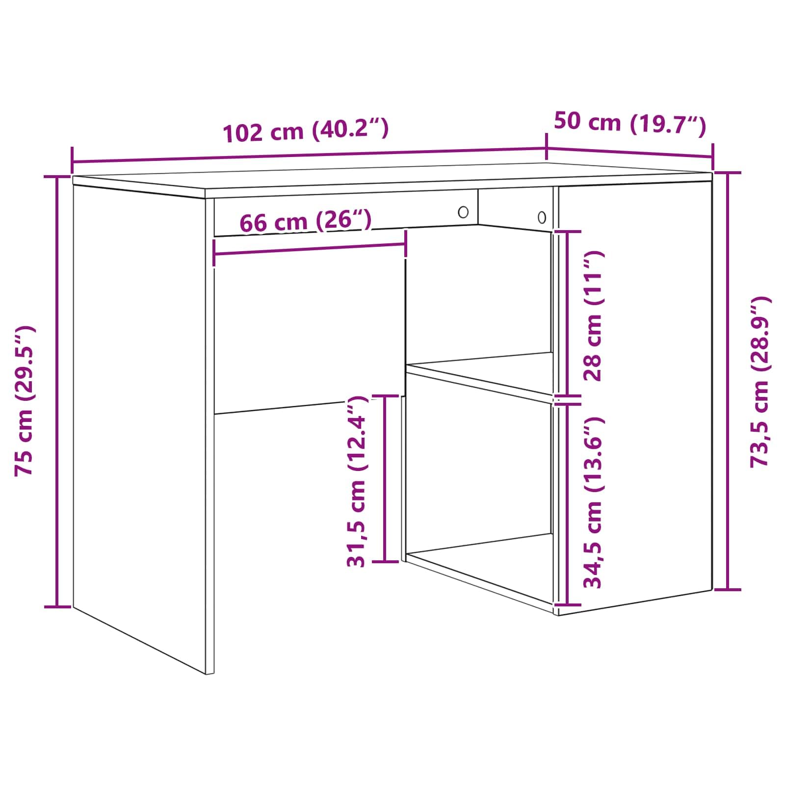 Scrivania ad angolo in legno ingegnerizzato bianco con cassetto e ripiano 102 x 88 x 75 cm per ufficio casa smartworking postazione lavoro studio gaming