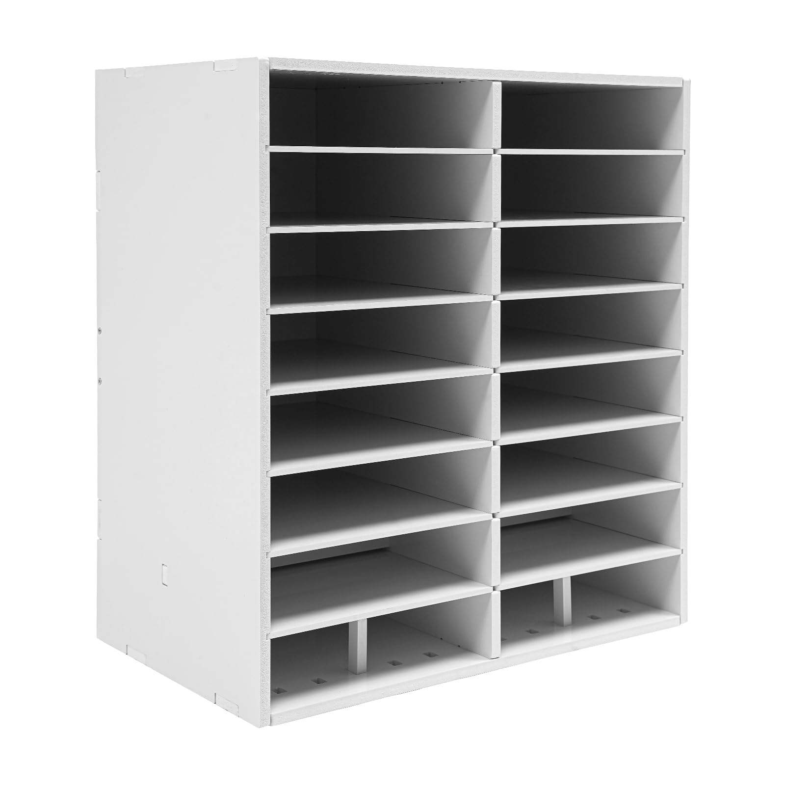 Organizer per letteratura, portadocumenti con 16 scomparti, organizer da scrivania, 50,5 x 30 x 56,7 cm, organizer per letteratura, multiuso, per uffici, aule, studi