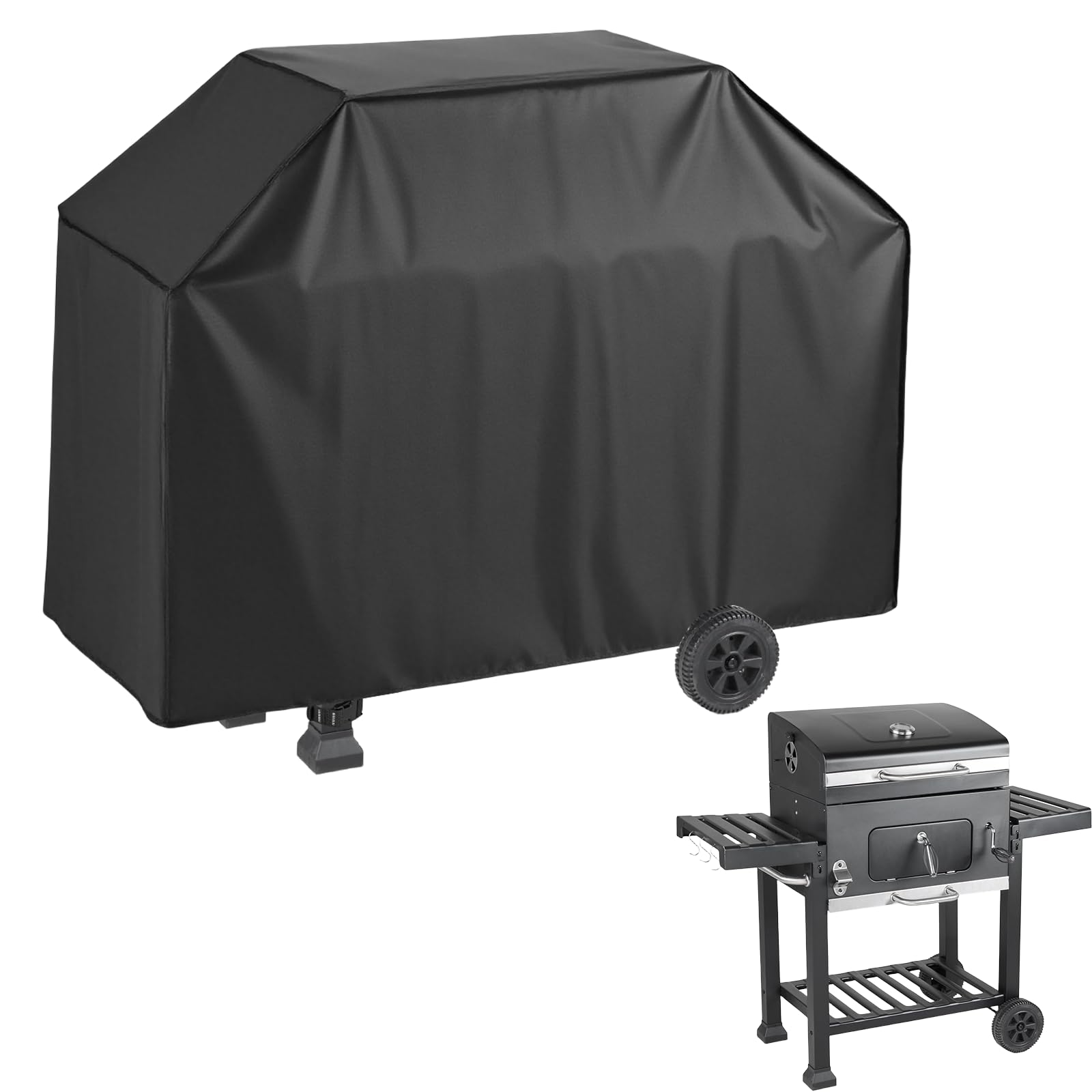Modchase BBQ Cover for Fire Mountain Everest Pro Charcoal BBQ, 210D Oxford Fabric Barbecue Covers UV & Fade Resistant, Grill Cover Anti-UV with Buckles (132x66x109cm)