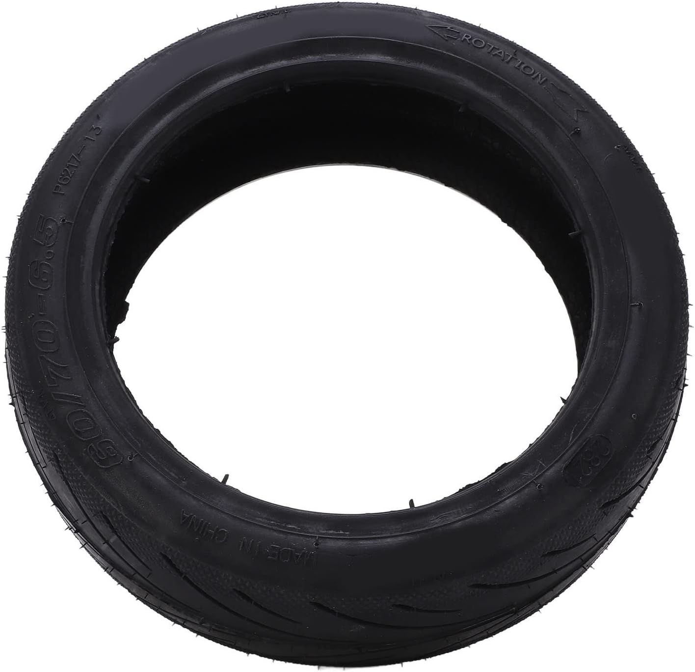 Electric Scooter Tire, 60/70‑6.5 Rubber Vacuum Tire Tubeless Tire for Electric Scooter Replacement