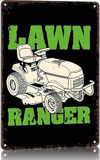 Lawn Ranger Riding Mower Metal Sign 8 x 12 Inch