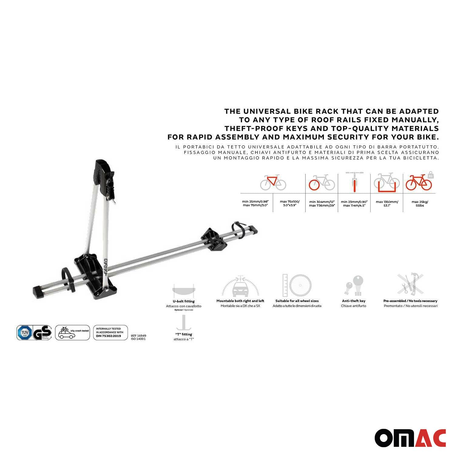Farad Dachfahrradträger Maira bis 25 kg TÜV Stahl