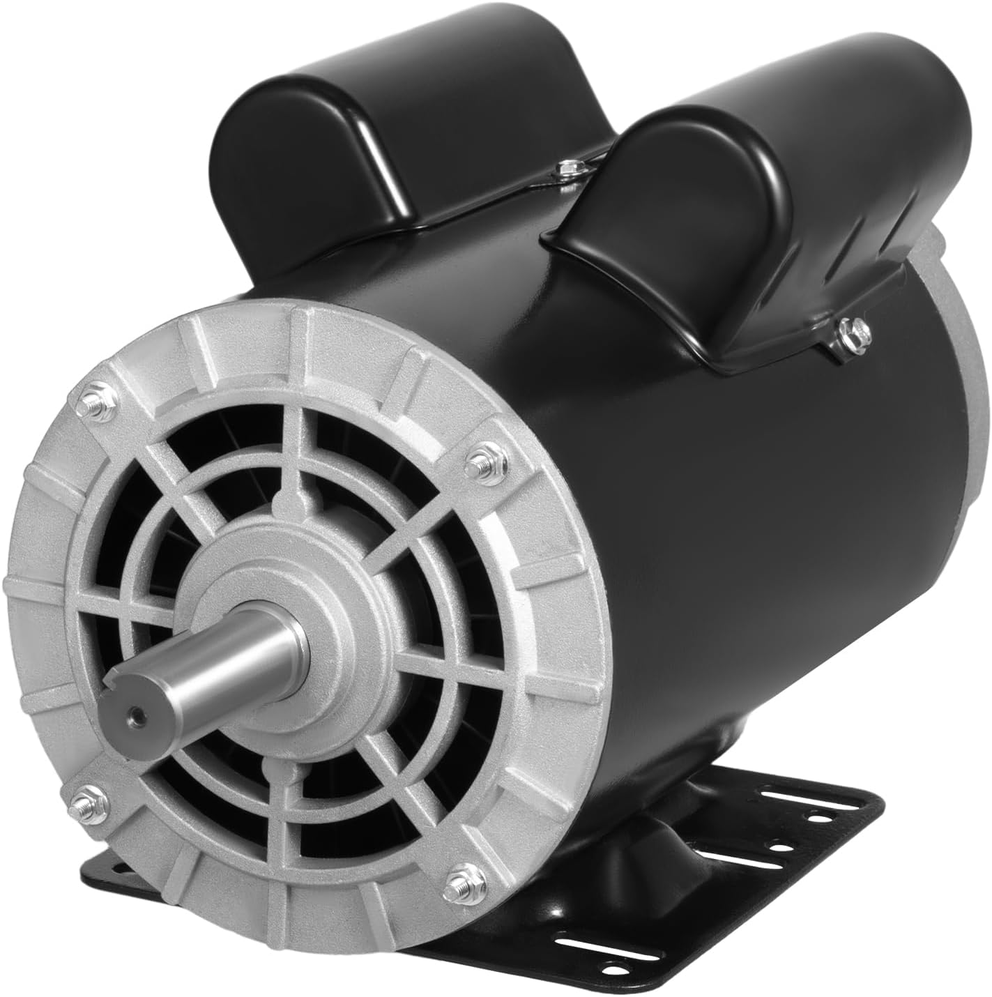 5HP Air Compressor Electric Motor 208-230 Volt Single Phase Electric Motor for Air Compressor 3450 RPM 56 Frame 7/8" Keyed Shaft with Overload Protection