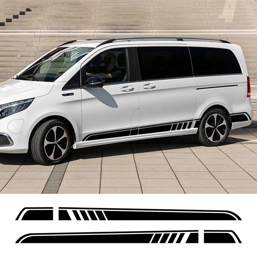 2 STÜCKE Auto Aufkleber, für Mercedes Benz Vito V Klasse Viano W447 V260 W639 W638 Marco Polo Camper Van Tuning Zubehör Vinyl Aufkleber