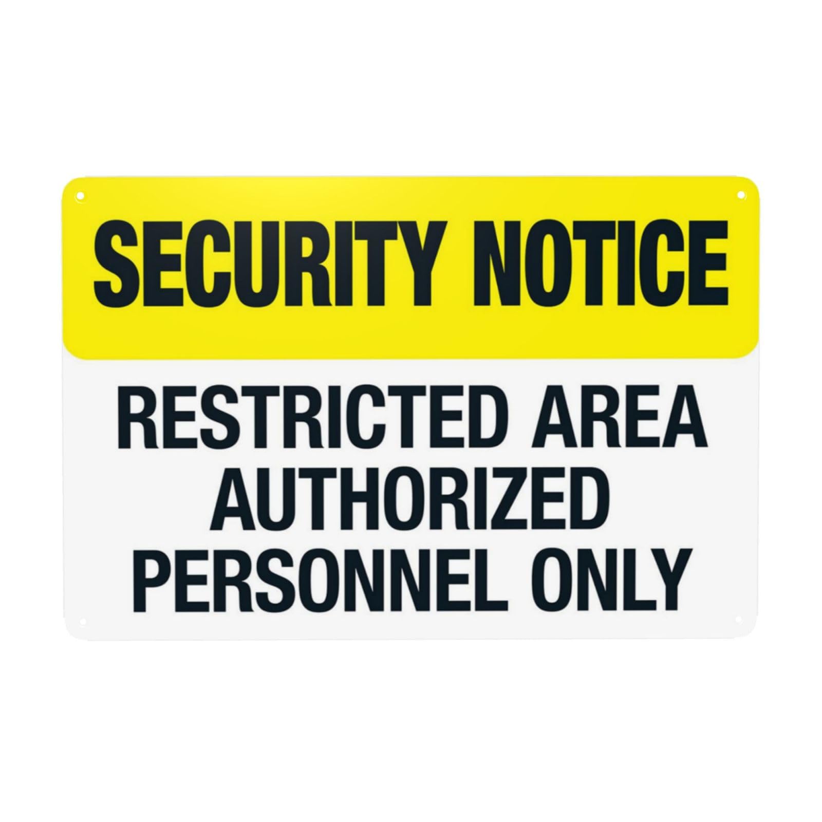 Vintage Decorative Property Sign, Private Restricted Zone Strictly Open For Qualified Staff Only Wall Decor 12x8 Inch