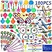 nicknack 100Pcs Juguetes de Fiesta a Granel Infantil ,Relleno Piñatas y Bolsas de Fiesta, Regalo de Cumpleaños ,Infantiles del Partido Favor Niñas Niños o para el Colegio