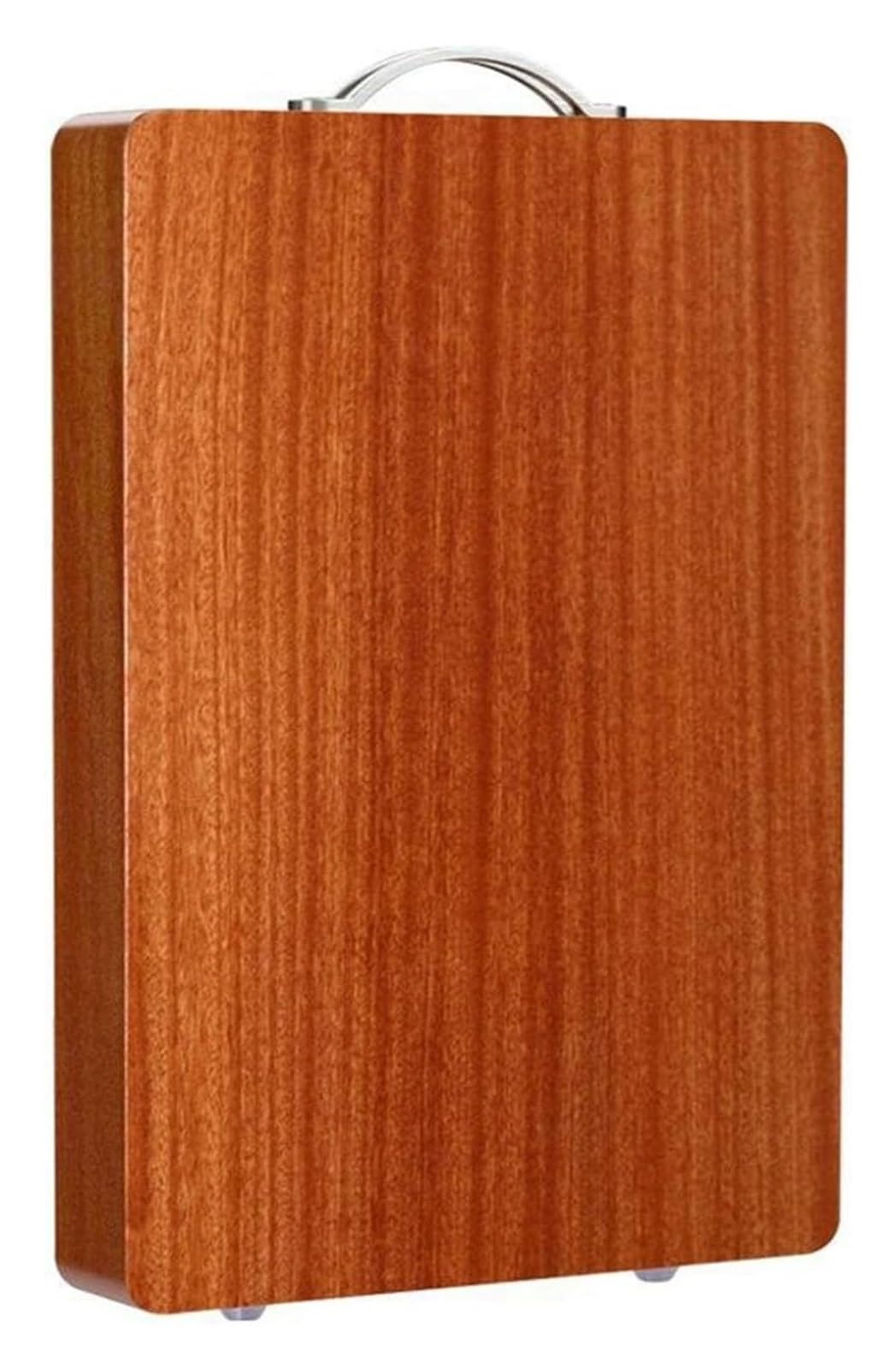 Drewniana deska do krojenia, hebanowa, drewniana deska do krojenia z uchwytem, dwustronna deska do krojenia mięsa, owoców i warzyw, duża deska do krojenia, 60 cm, 60 cm