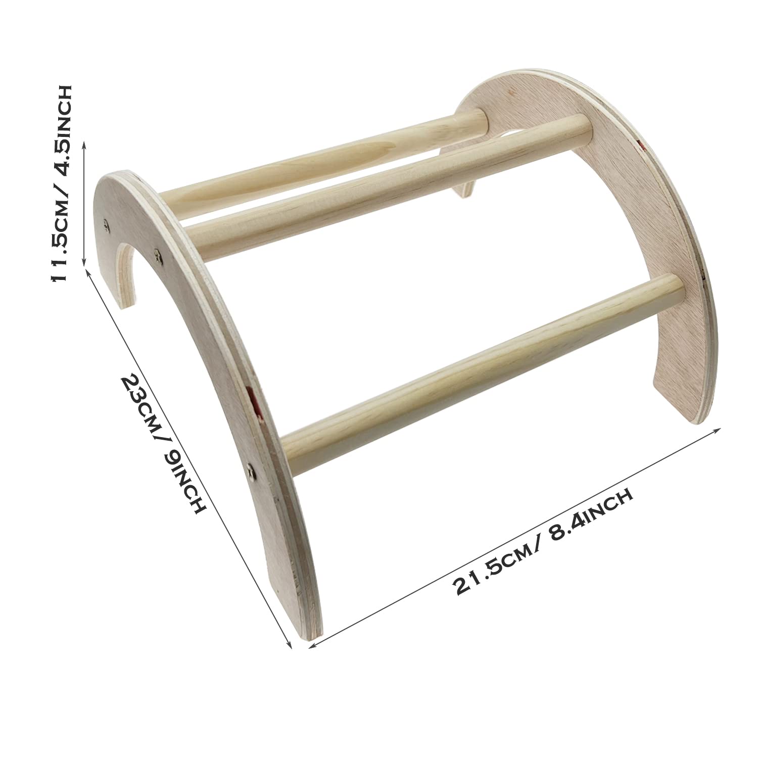 4 Pz Pulcino Supporto in Legno Posatoi per Uccelli Posatoi in Legno Pulcino Persico con 5 Pz di Palline in Rattan per Galline Pappagallo