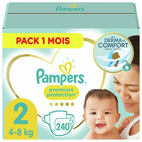 Pampers Premium Protection · Couches Boîte mensuelle · Taille 3 - 6