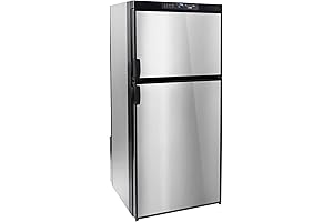 RecPro RV Refrigerator 6.3 Cubic Feet - Gas & Electric Camping Fridge