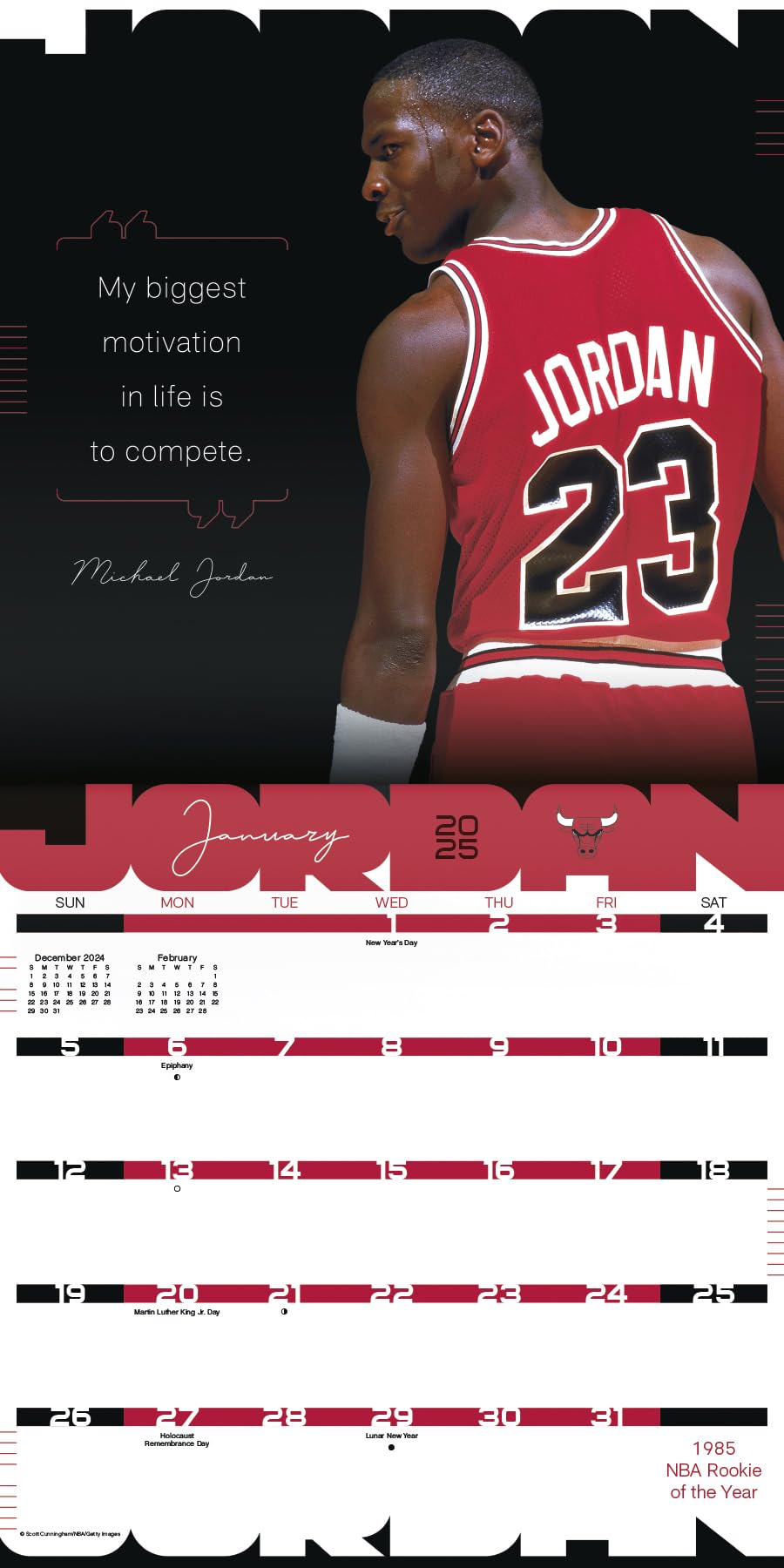 2025 Michael Jordan Wall Calendar : Amazon.ca: Office Products