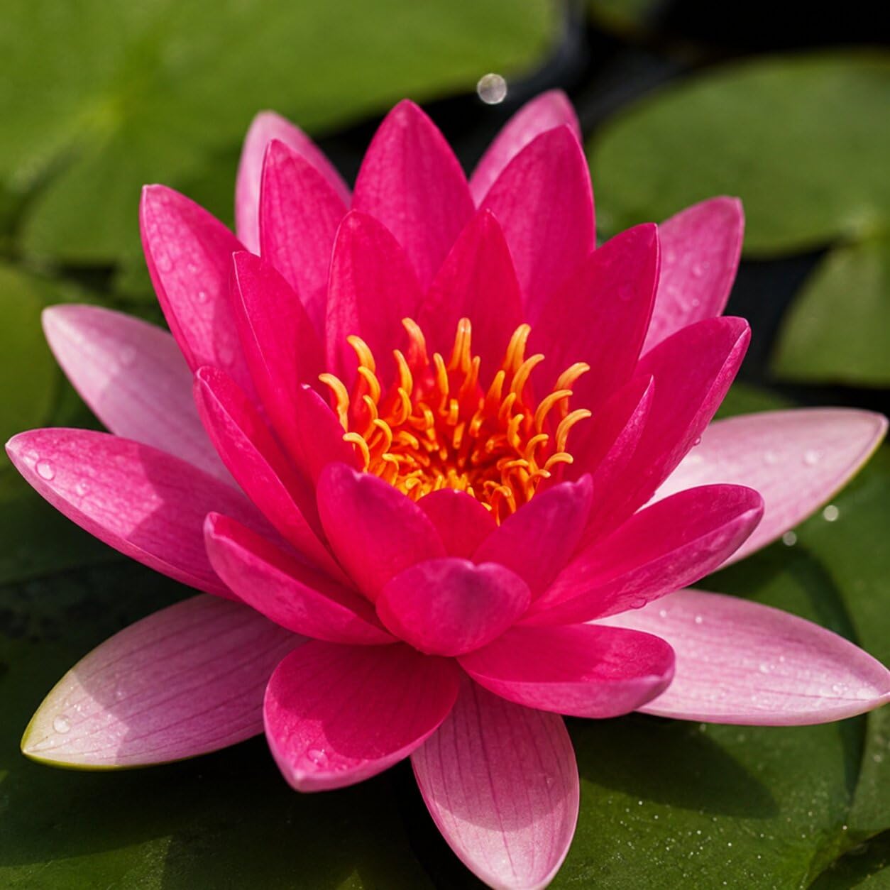 vdvelde․com - Nenúfar enano rojo, Nymphaea Pygmaea Rubra, kit Butomus | Pack listo para mini charca con cestas, sustrato y abono, siembra de 10 a 40 cm, resiste el invierno