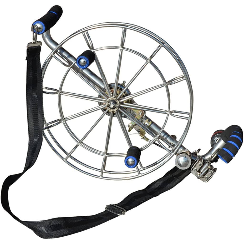 SEABABOO Enrouleur De Ligne De Cerf-Volant 16 Cm - Treuil 150m Avec Contrôle De Verrouillage