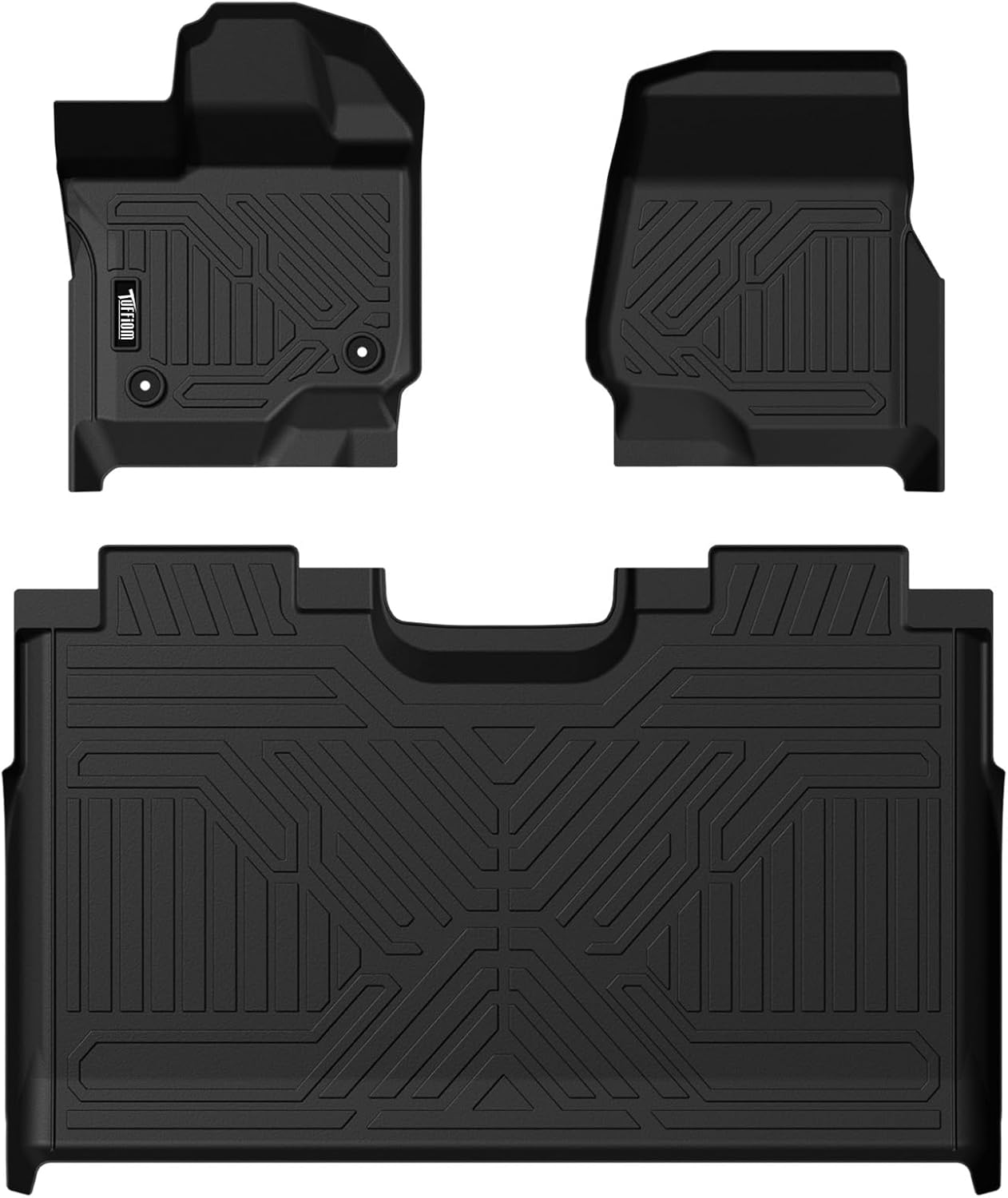 Bonnlo Car Floor Mats Fit 2013-2018 Toyota RAV4, Full Set 1st & 2nd Row Car Floor Liner, All Weather TPE Interior Protector Car Accessories