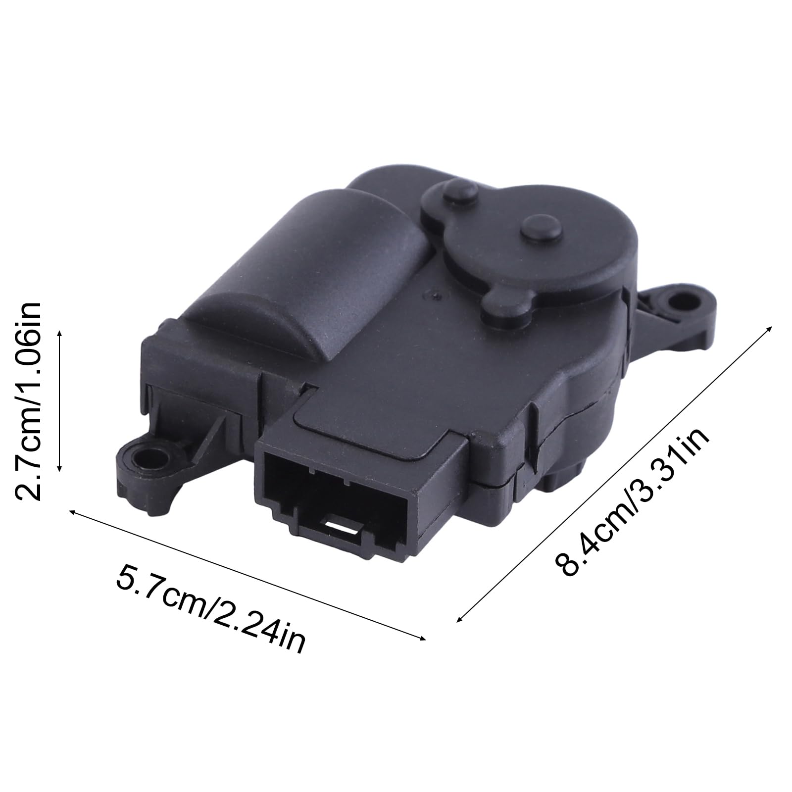 Elemento di regolazione valvola di miscelazione, valvola di regolazione, valvola di convezione, aria condizionata, valvola di temperatura destra, 5 poli, compatibile con Skoda, compatibile con VW