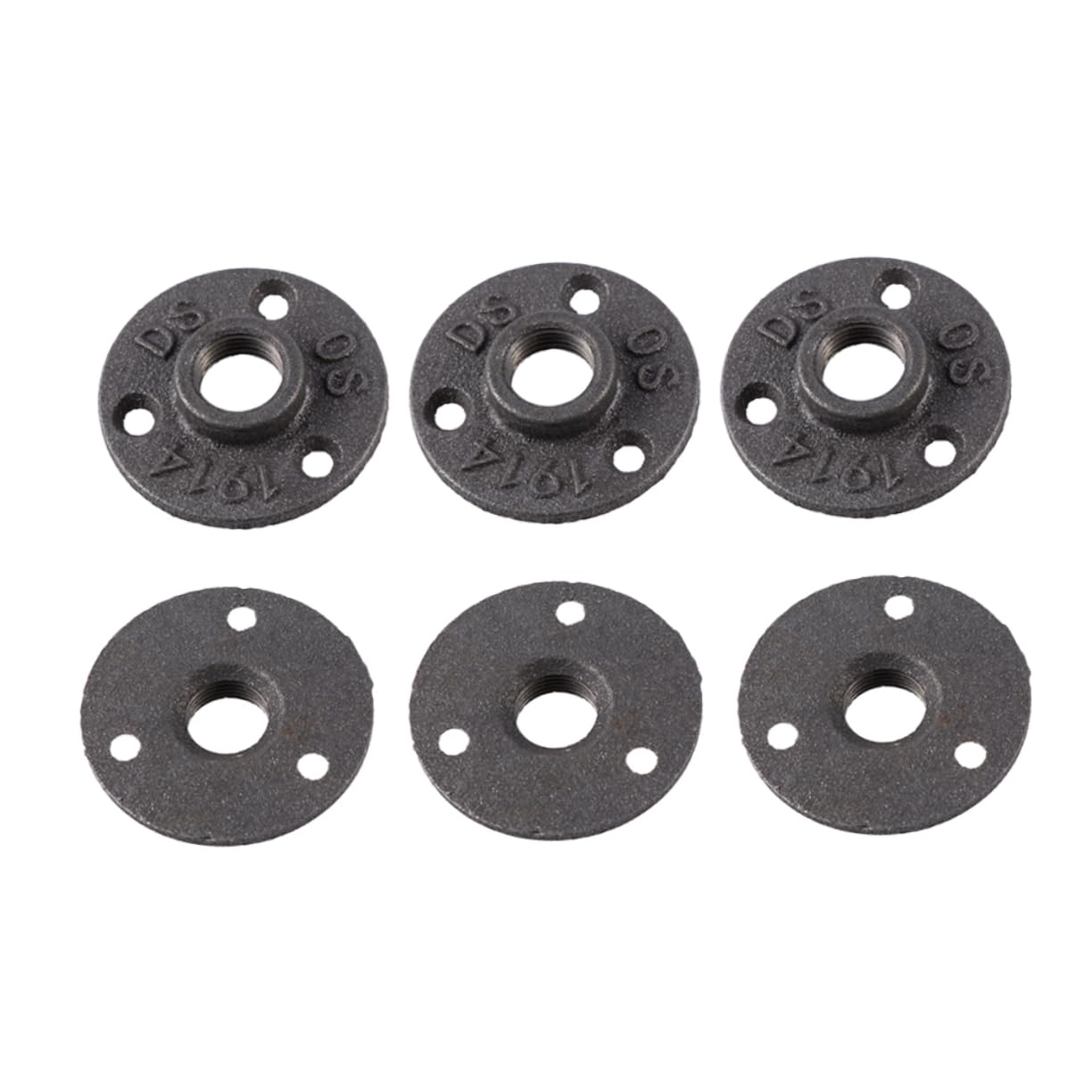 Angoily 12pcs Office Decore The Office Decor Industrial Furniture Decor for Home Curtain Track Clothes Hangers Coathangers Interior Design Clothes-rack Floor Flange Open Teeth Base