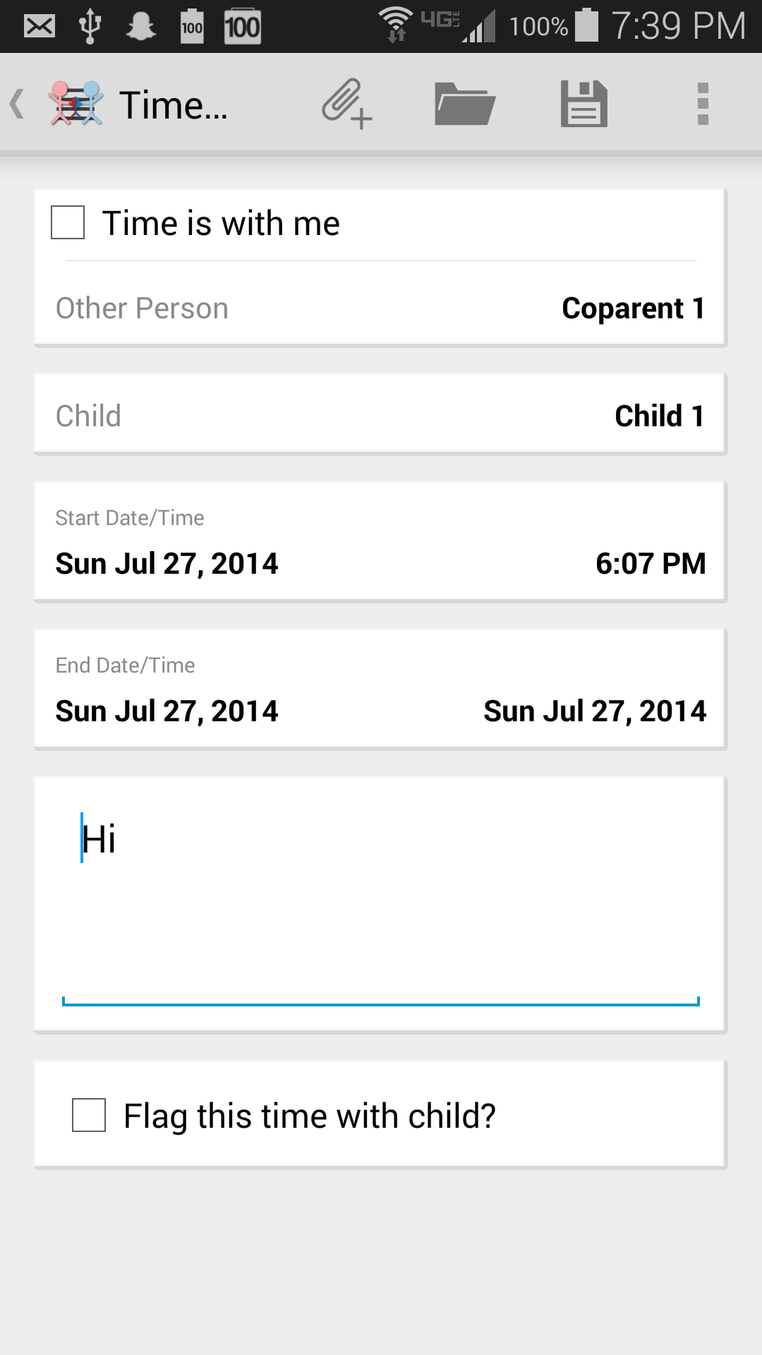 CoParent Log App on Amazon Appstore