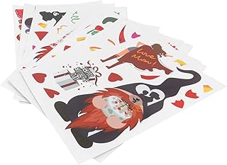 9Pcs Adesivos Para O Dia Mães Adesivos Para A Mãe Adesivos De Janela Para Crianças Adesivos De Desenhos Animados Para A Mãe Papel De Parede Da