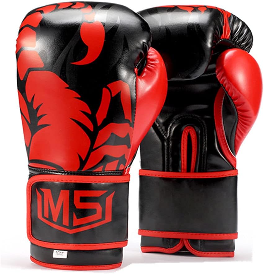 Boxing Gloves Boxing Training Gloves for Men Women Kids Beginner MMA Kickboxing Fight Sparring Punching Bag Fight Gloves Black 12oz (Black 12oz)